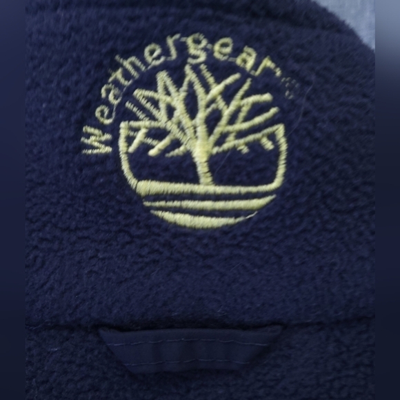 TIMBERLAND Outdoor Performance Weather Gear Full Zip Fleece Jacket Navy Size M - Picture 4 of 5